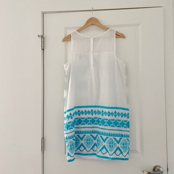 NWT Gretchen Scott Designs Dahlia Delight Embroidered Cotton Floral Shift Dress - Picture 2 of 8